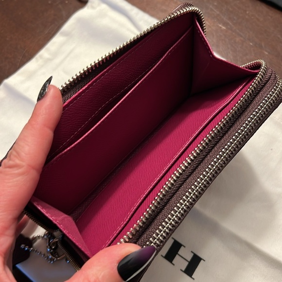 Coach Double Zip Wallet floral print - Picture 3 of 4